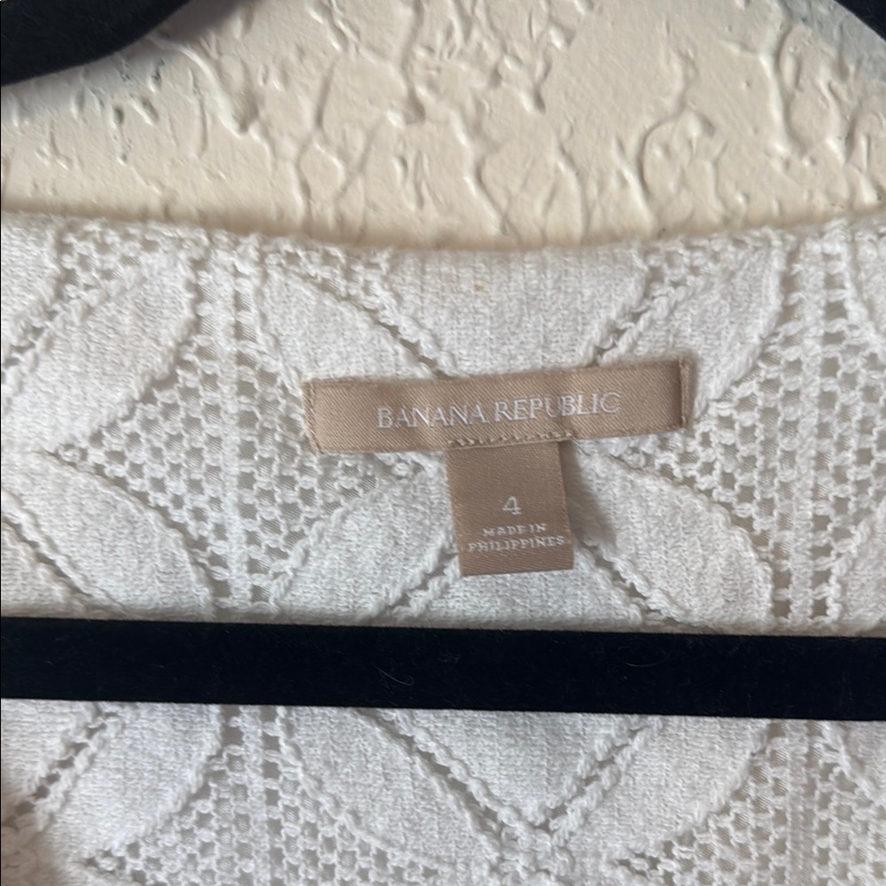 Banana Republic White Textured Dress - Picture 2 of 6
